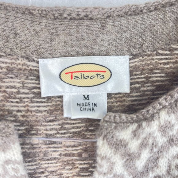Talbots Beige and Cream Patterned Sweater - Picture 9 of 10
